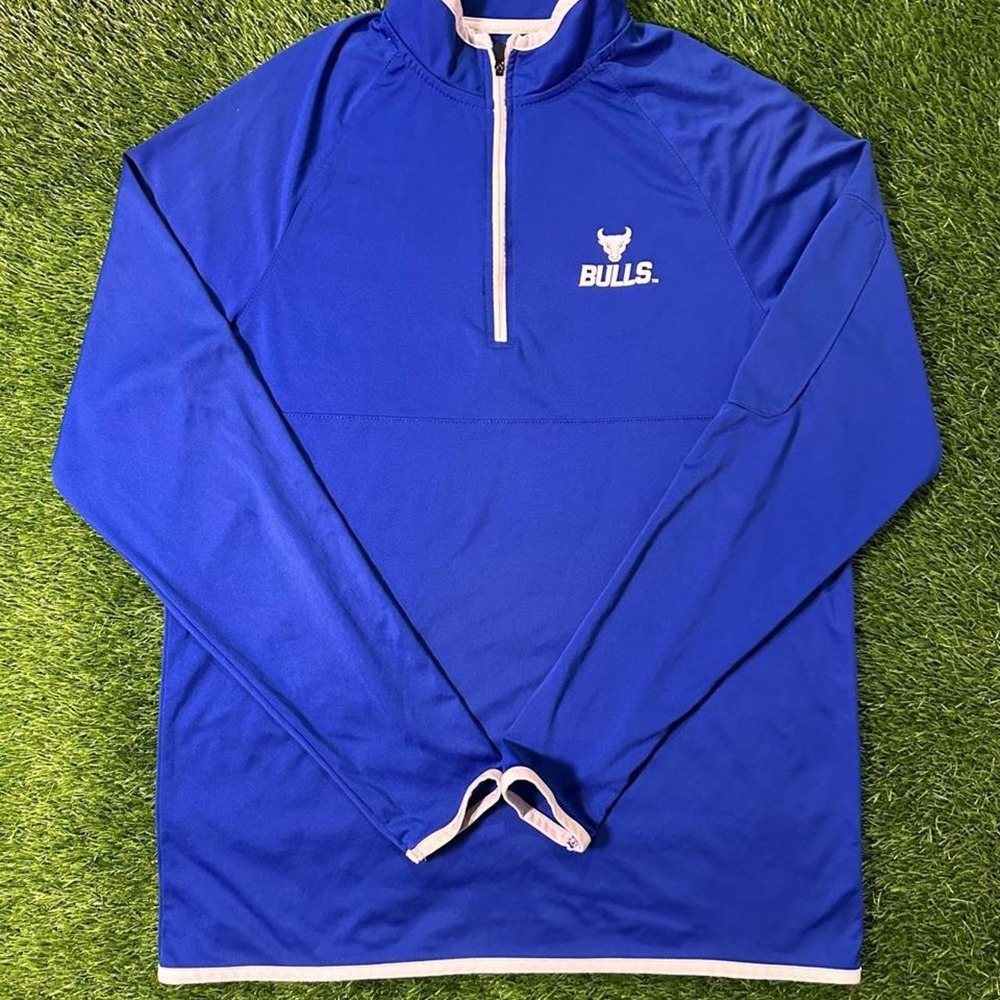 colosseum bulls quarter zip pullover